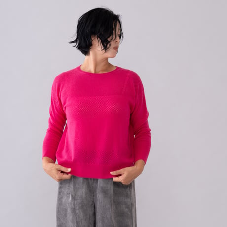 【予約販売】CA & Co. カシミヤ メッシュセーター
