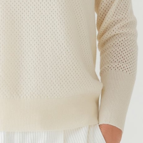 【予約販売】CA & Co. カシミヤ メッシュセーター