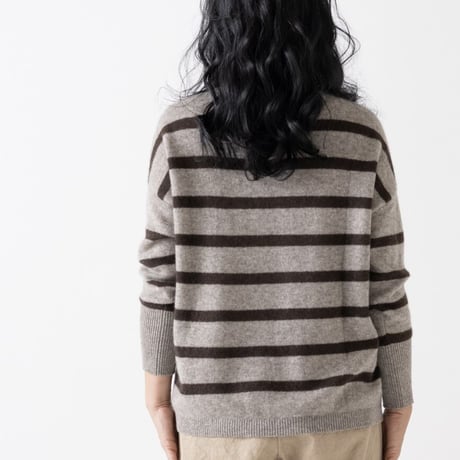 【予約販売】CA＆Co. YAK  ボーダースクエアセーター