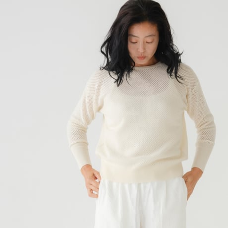 【予約販売】CA & Co. カシミヤ メッシュセーター
