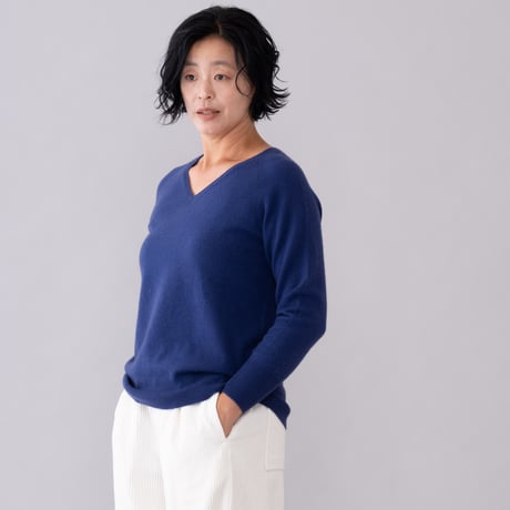 【予約販売】CA＆Co. カシミヤ　Vネックセーター
