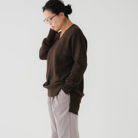 【予約販売】CA＆Co. YAK  Vネック サイドスリット チュニック