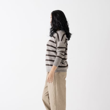 【予約販売】CA＆Co. YAK  ボーダースクエアセーター