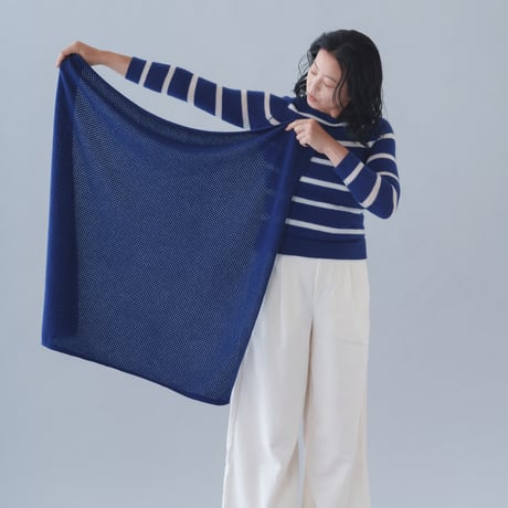 【予約販売】CA & Co. カシミヤ メッシュ スクエア ストール