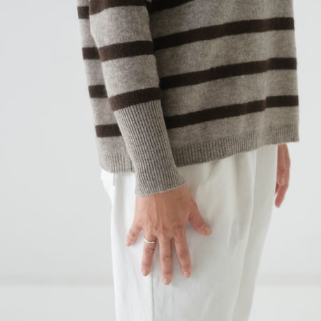 【予約販売】CA＆Co. YAK  ボーダースクエアセーター