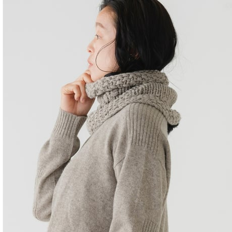 【予約販売】CA＆Co. 手編み　YAK  bulky warmer (small)