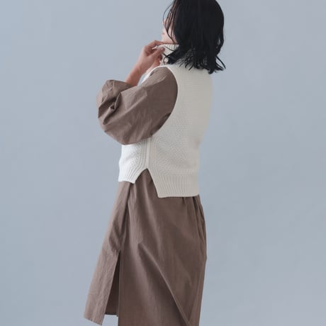 【予約販売】CA＆Co. Cashmere 鹿の子編みベスト