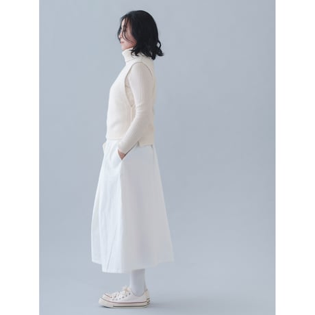【予約販売】CA & Co. コットンフロントタックスカート