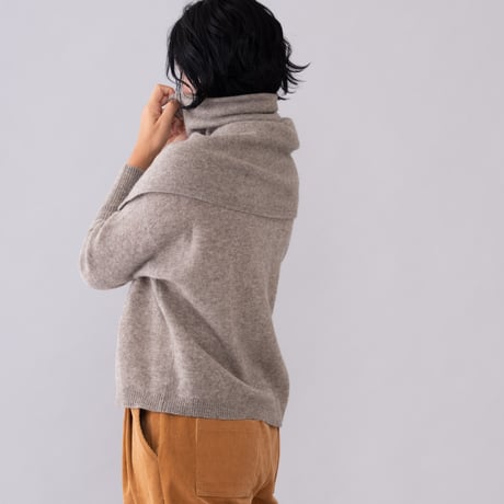 【予約販売】CA＆Co. YAK  shoulder＆neck warmer  （メリヤス編みタイプ）