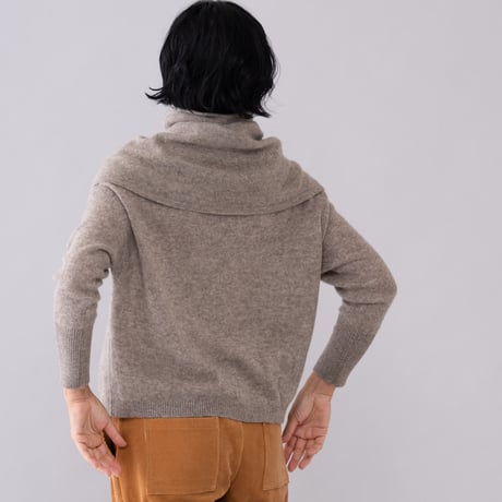 【予約販売】CA＆Co. YAK  shoulder＆neck warmer  （メリヤス編みタイプ）