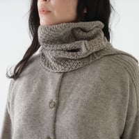 【予約販売】CA＆Co. 手編み YAK  鹿の子ネックウォーマー（ゆったりタイプ）