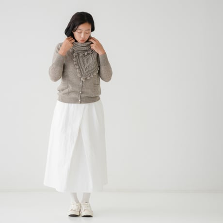 【予約販売】CA & Co. コットンフロントタックスカート