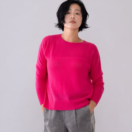 【予約販売】CA & Co. カシミヤ メッシュセーター