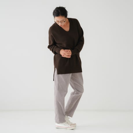 【予約販売】CA＆Co. YAK  Vネック サイドスリット チュニック