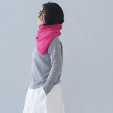 【予約販売】CA & Co. カシミヤ メッシュ スクエア ストール