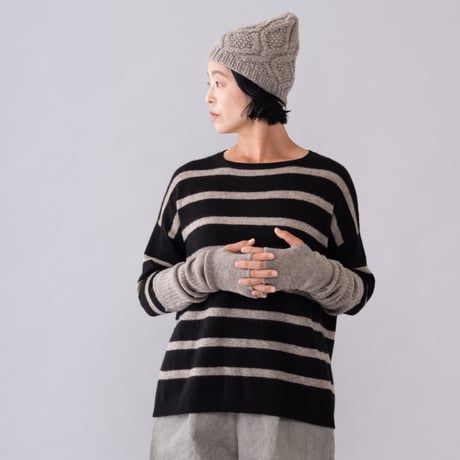 【予約販売】CA＆Co. YAK  ボーダースクエアセーター