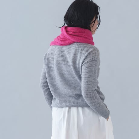 【予約販売】CA & Co. カシミヤ メッシュ スクエア ストール