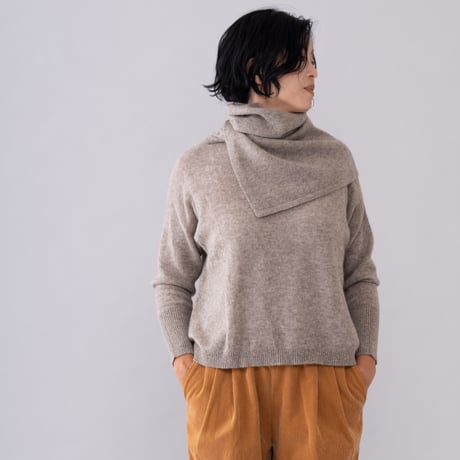 【予約販売】CA＆Co. YAK  shoulder＆neck warmer  （メリヤス編みタイプ）
