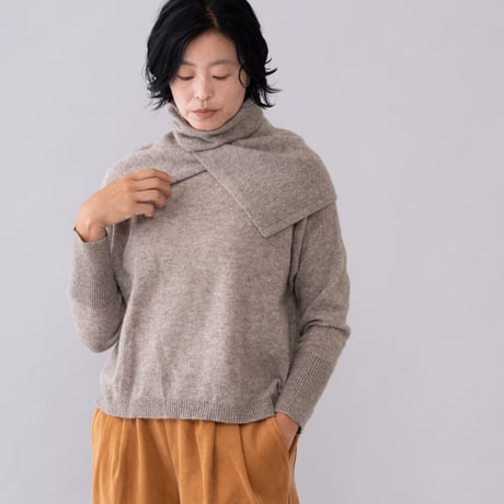 【予約販売】CA＆Co. YAK  shoulder＆neck warmer  （メリヤス編みタイプ）