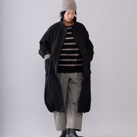【予約販売】CA＆Co. 　手編み　YAK Diamond knit cap（折返し無しタイプ）