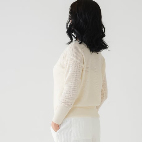 【予約販売】CA & Co. カシミヤ メッシュセーター
