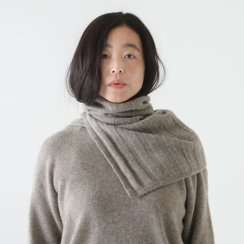 予約販売】CA&Co. YAK shoulder&neck warmer(リブ編みタイプ) 予約販売】CA&Co. YAK shoulder&neck warmer(リブ編みタイプ)