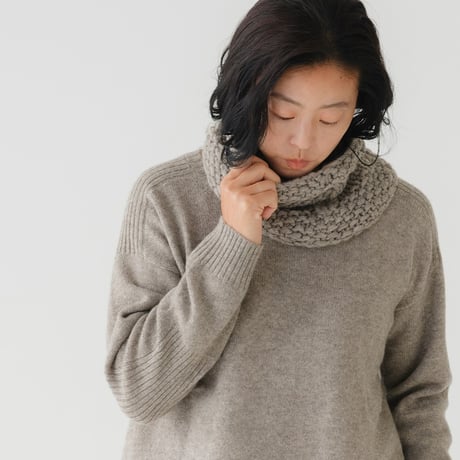【予約販売】CA＆Co. 手編み　YAK  bulky warmer (small)