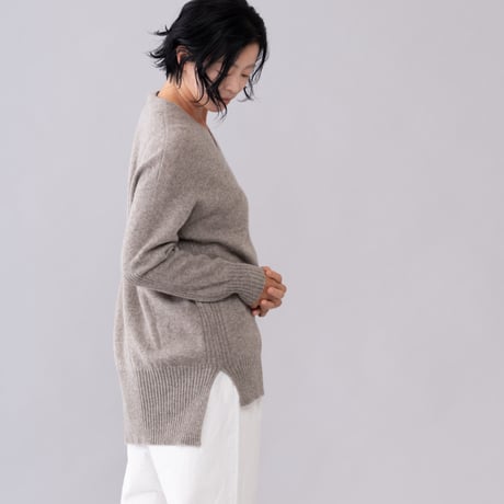 【予約販売】CA＆Co. YAK  Vネック サイドスリット チュニック