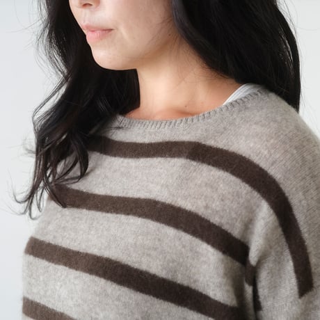 【予約販売】CA＆Co. YAK  ボーダースクエアセーター