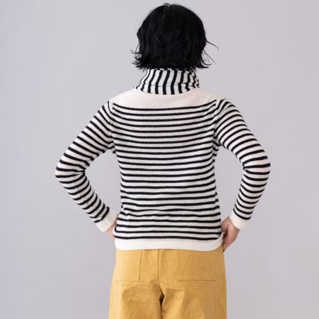 【予約販売】CA＆Co. cashmere ボーダーストール（ちいさなマフラー）