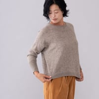 【予約販売】CA＆Co. YAK  ガーゼ編みスクエアセーター
