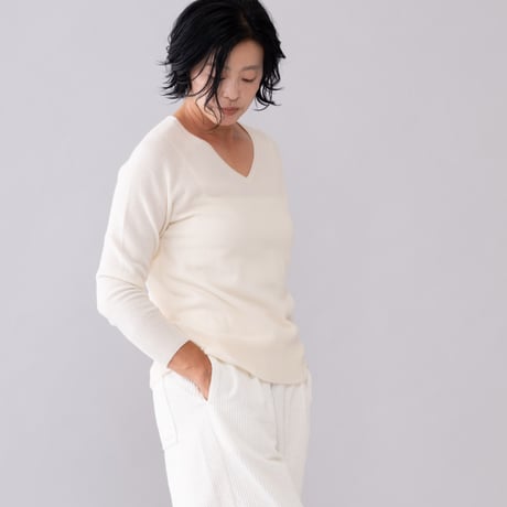 【予約販売】CA＆Co. カシミヤ　Vネックセーター