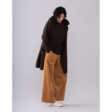 【予約販売】CA＆Co. YAK  フード付きロングカーディガン