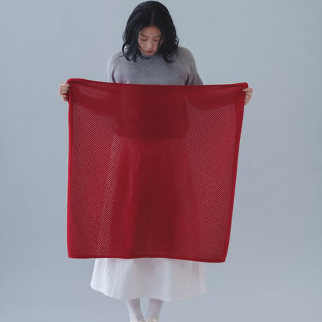 【予約販売】CA & Co. カシミヤ メッシュ スクエア ストール