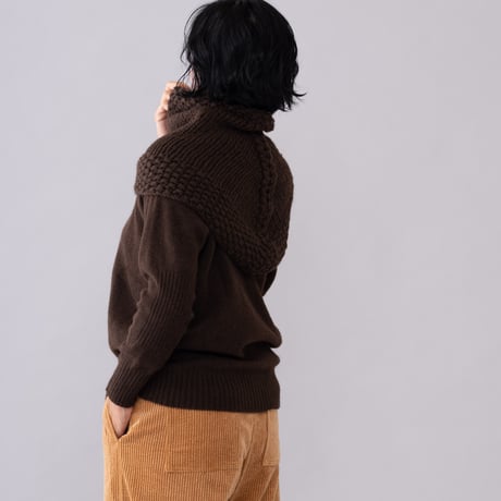 【予約販売】CA＆Co. 手編み　YAK  bulky warmer（big）