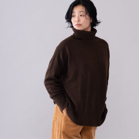 【予約販売】CA＆Co.  YAK スクエア タートルネックセーター