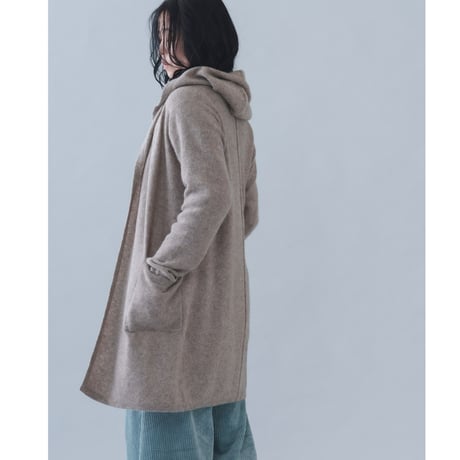 【予約販売】CA＆Co. YAK  フード付きロングカーディガン
