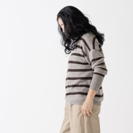 【予約販売】CA＆Co. YAK  ボーダースクエアセーター