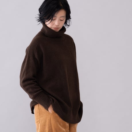 【予約販売】CA＆Co.  YAK スクエア タートルネックセーター