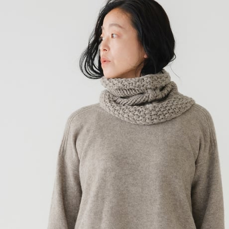 【予約販売】CA＆Co. 手編み　YAK  bulky warmer (small)