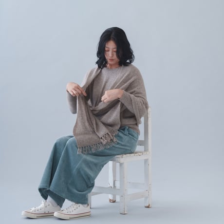 【予約販売】CA＆Co. YAK フリンジショール