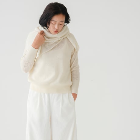 【予約販売】CA & Co. カシミヤ メッシュセーター