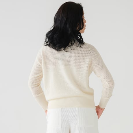 【予約販売】CA & Co. カシミヤ メッシュセーター