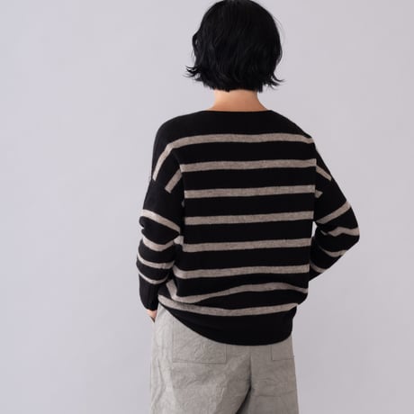 【予約販売】CA＆Co. YAK  ボーダースクエアセーター