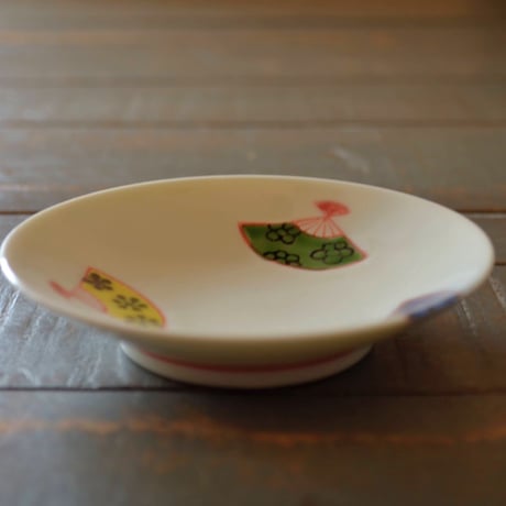 豆皿　扇子