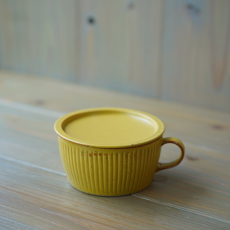 蓋付きスープカップ 筋彫り | ZOE L'Atelier de Poterie