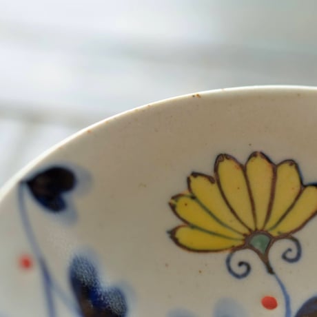 平碗　黄花唐草