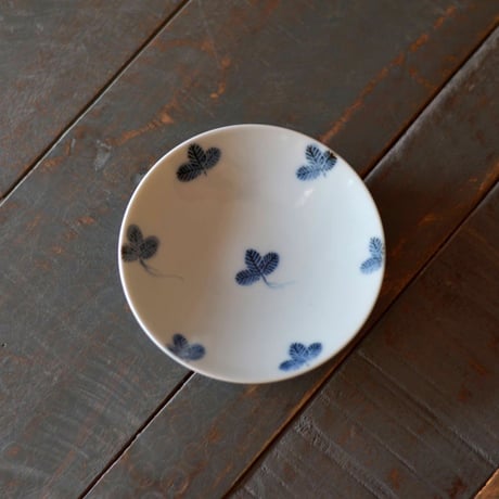 豆皿　根引き松