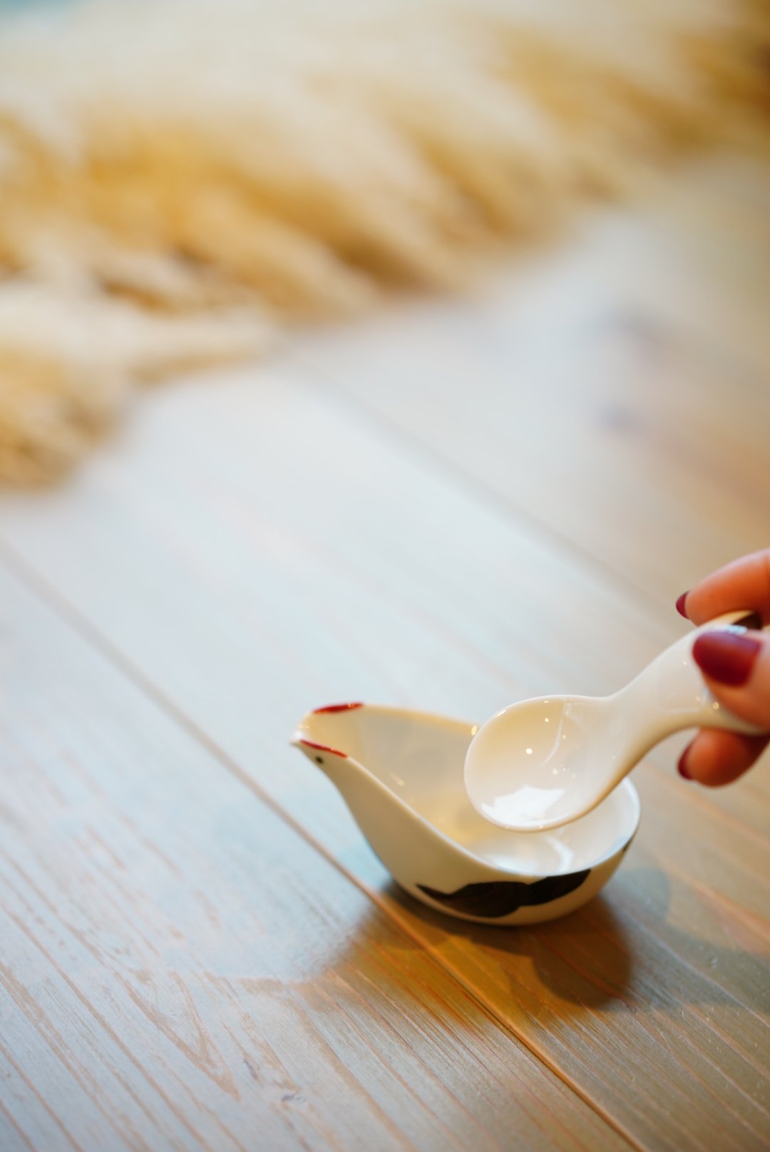 タンチョウ ソースポット スプーン付 | ZOE L'Atelier de Poterie