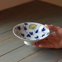 平碗　黄花唐草
